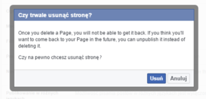 strona fb kasowanie - jak usunąć stronę na facebooku?